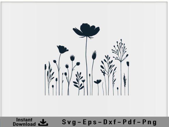 Download Wildflower Svg Vector Silhouette File - Premium Resources
