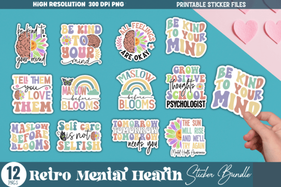 Download Mental Health Sticker Bundle - Mental health sticker bundle Collection