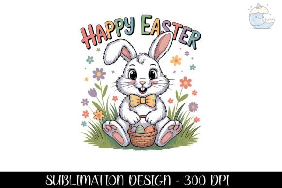 Download Happy Easter Cute Bunny Design Png - Premium Bundle